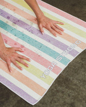 Load image into Gallery viewer, Rainbow Stripe Towel - Yoga Strong
