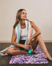 Load image into Gallery viewer, Rainbow Stripe Towel - Yoga Strong
