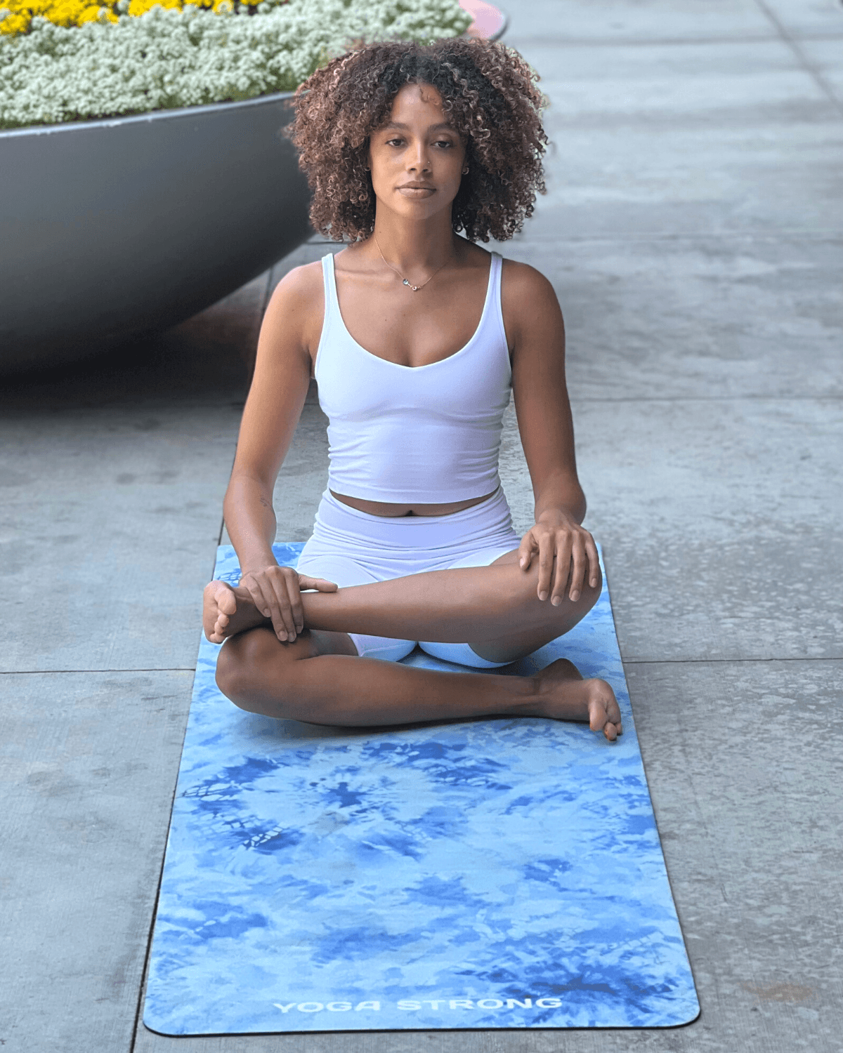 Color Chakra Healing Affirmation Yoga Mat by Bluepress